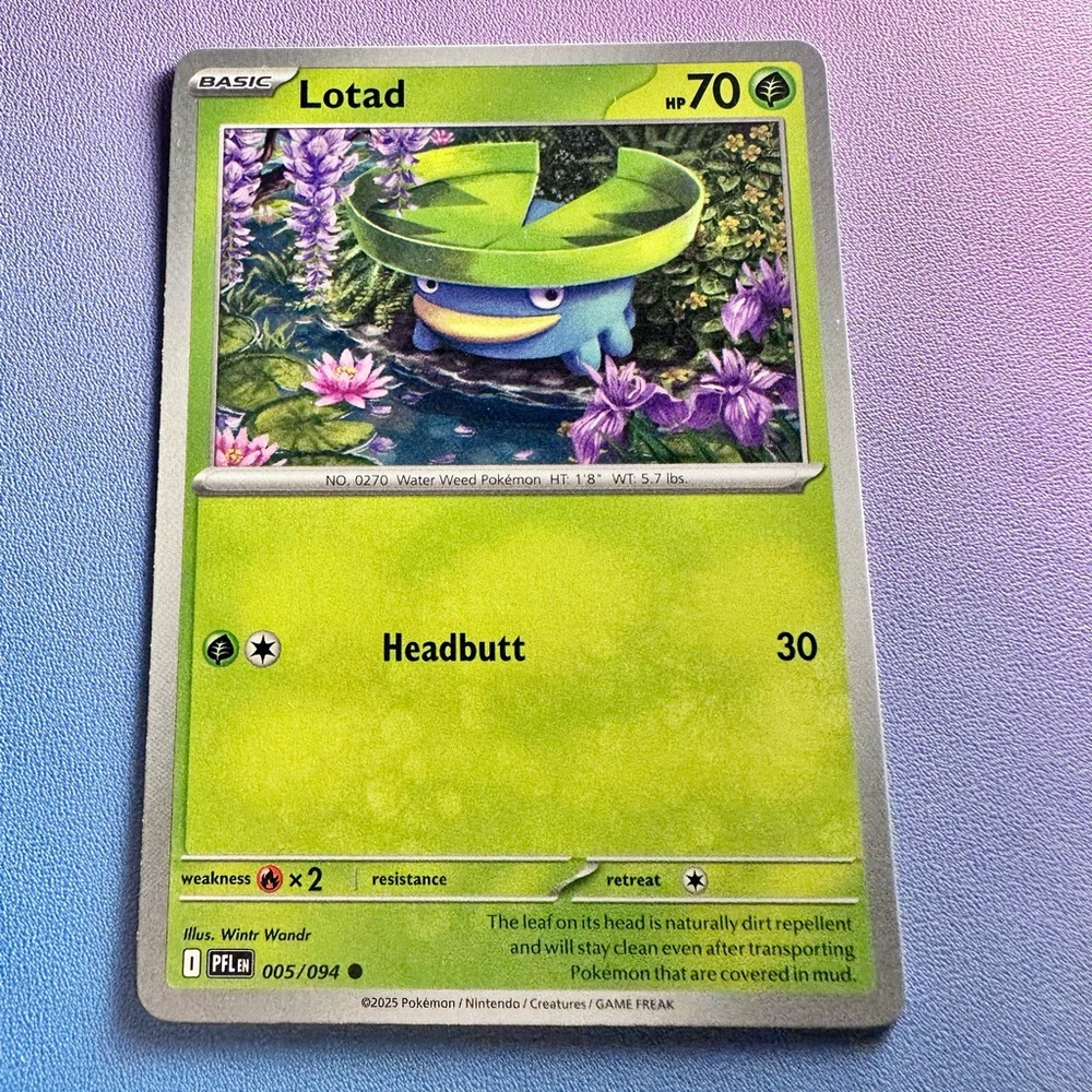 lotad - 005/094 (common) — pokemon: phantasmal flames